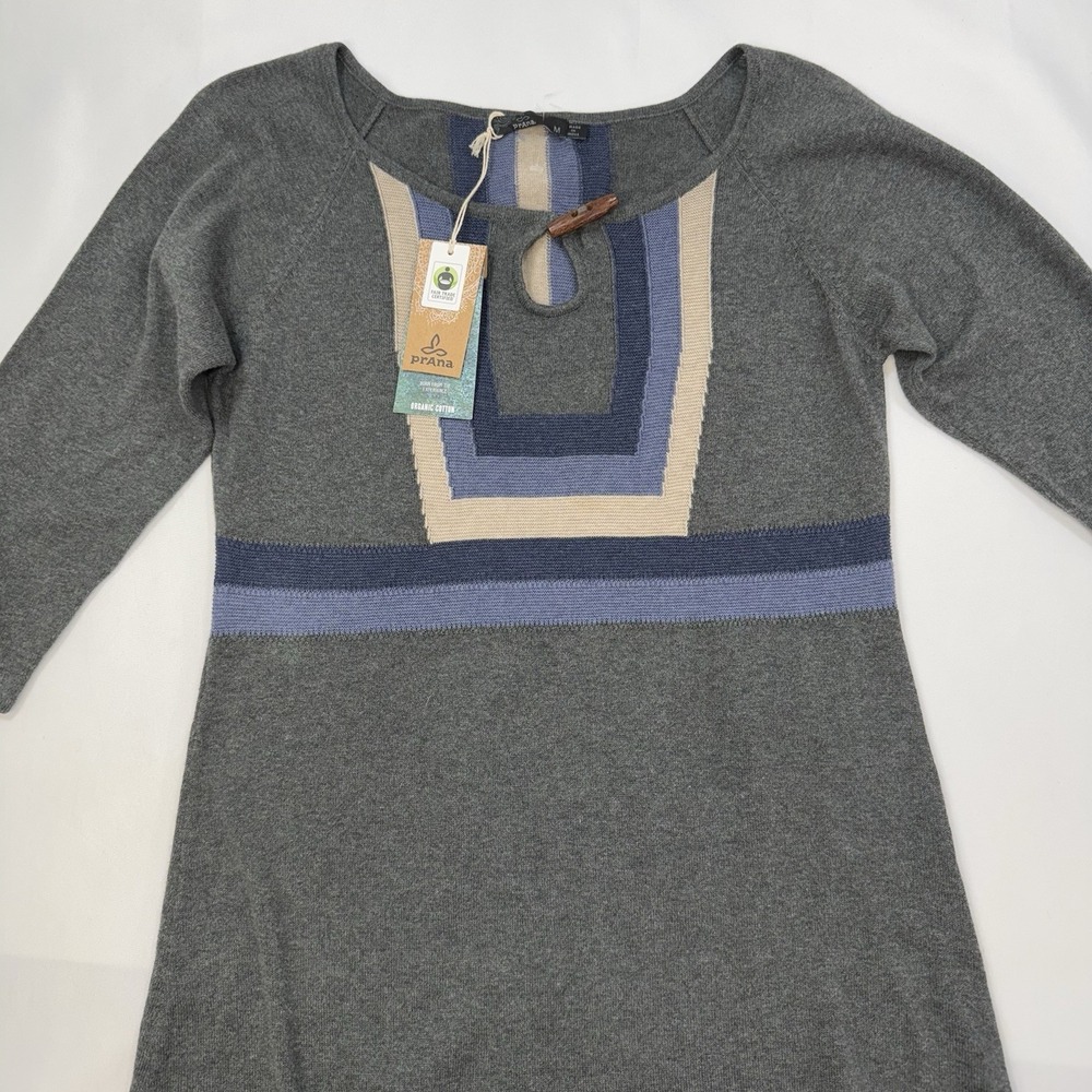Prana Dress Medium Yarrah Sweater Dress 100% Organic Cotton Cottagecore Boho NEW - Picture 9 of 16